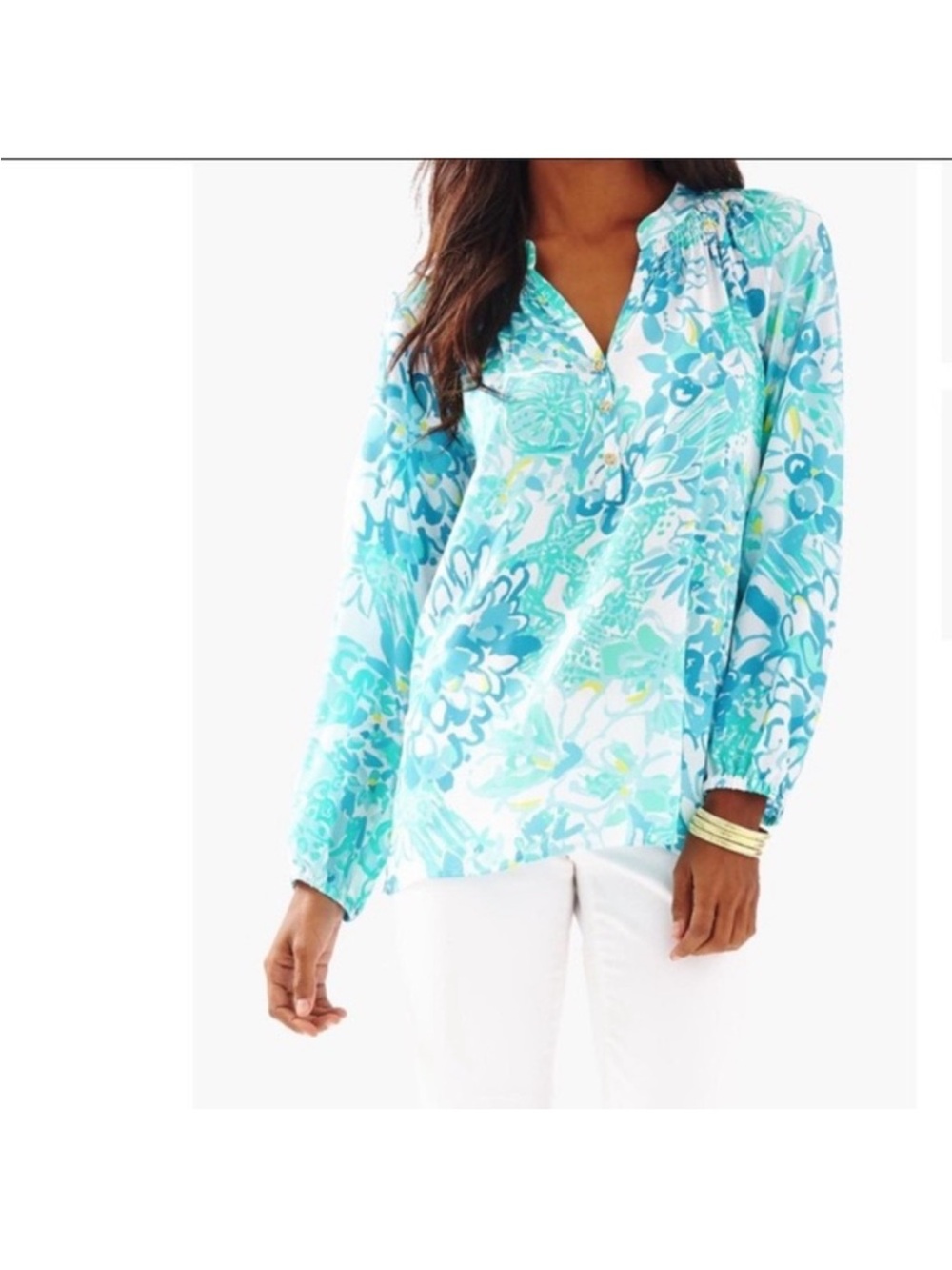 Lilly Pulitzer Elsa silk blouse